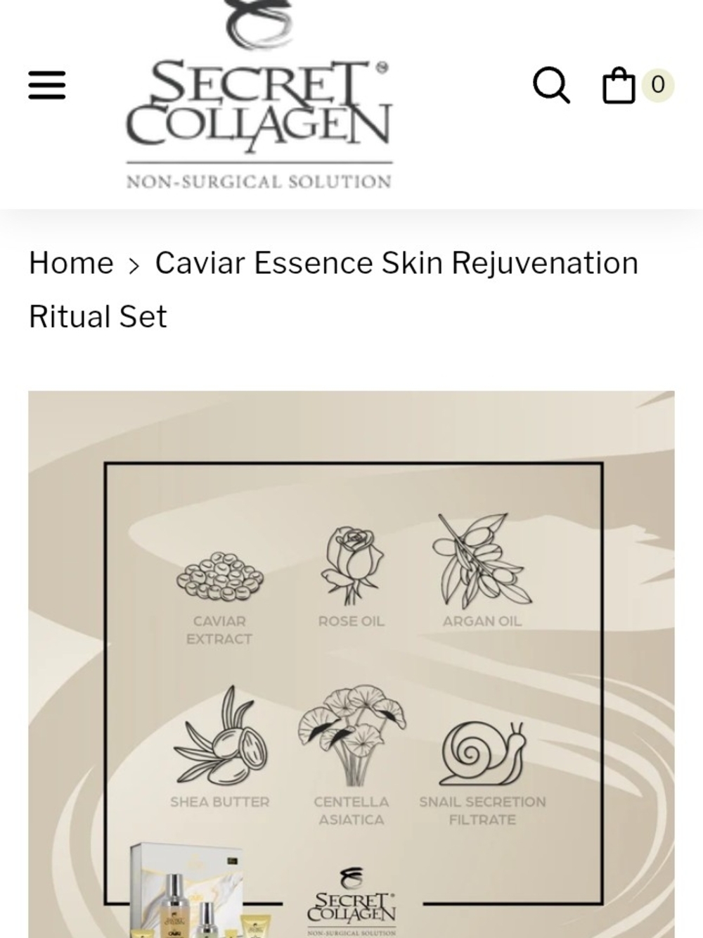 Caviar Essence Skin Rejuvenation Set - Yellow - Picture 2 of 10
